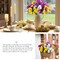 12 Bundles Artificial Flowers Outdoor UV Resistant Artificial Silk Pansies Faux Plastic Flower in Bulk Fake Outdoor Plants(12, Yellow, White, Purple)
